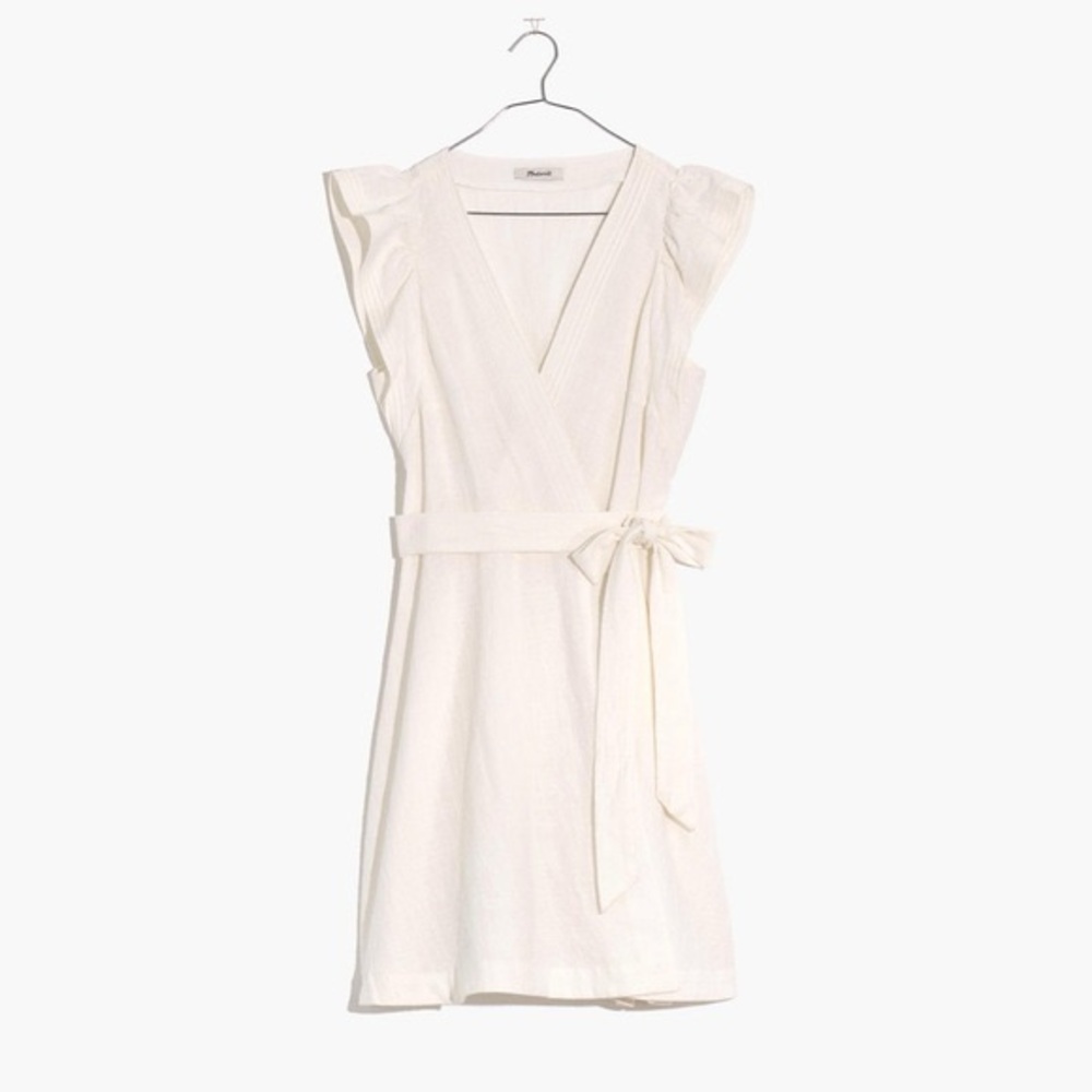 NWT Madewell White Wrap Dress